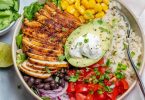 The BEST Chicken Burrito Bowl Recipe | Healthy Fitness Meals